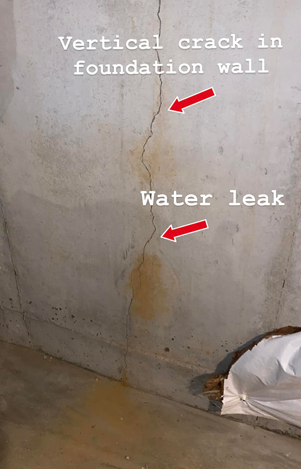 Foundation Wall Crack Leak Repair Maryland